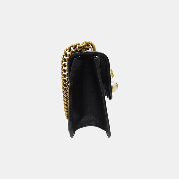 Calfskin Shoulder Bag Black
