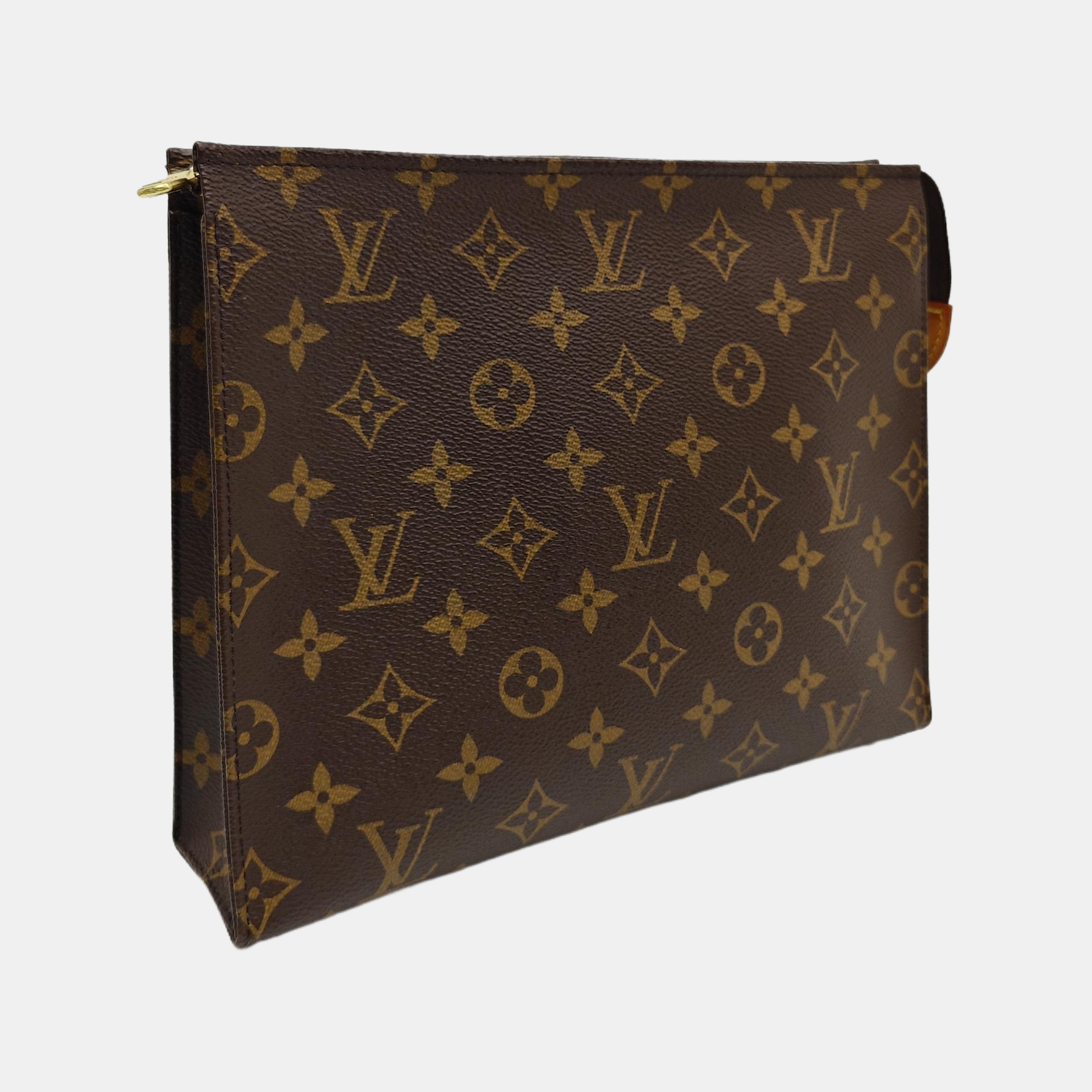 TOILET POCKET 26 Monogram Coated Canvas Brown