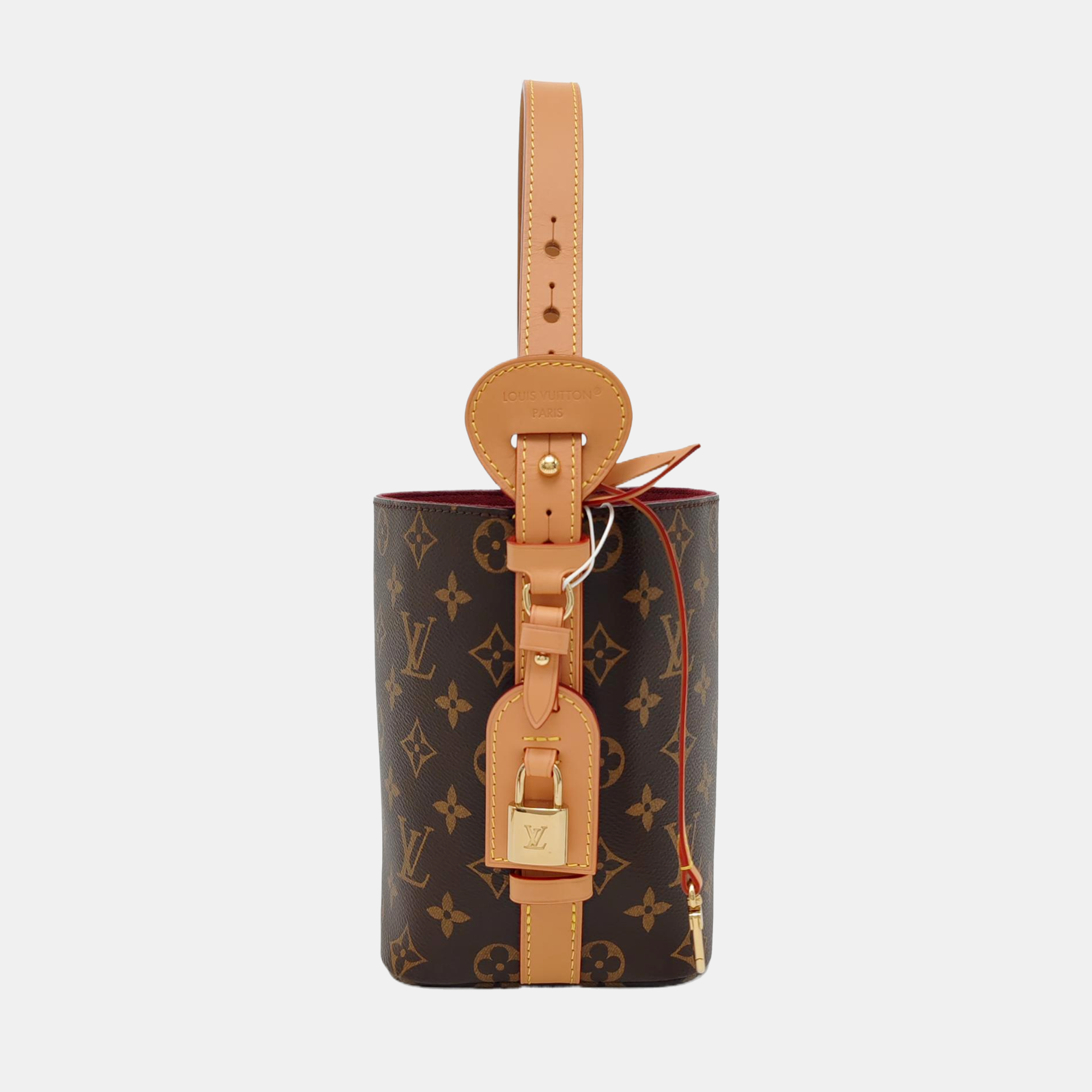 ALL IN BB Monogram Coated Canvas Brown