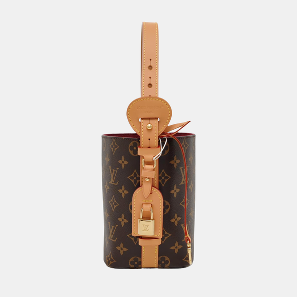 ALL IN BB Monogram Coated Canvas Brown