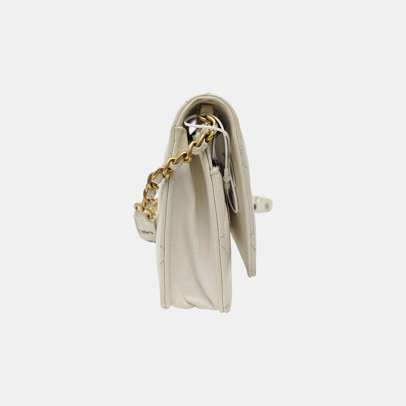 WOC Quilted Lambskin White