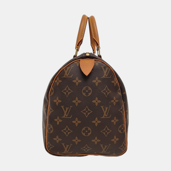 SPEEDY 30 Monogram Coated Canvas Brown