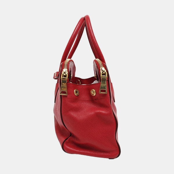 Calfskin Shoulder Bag Red