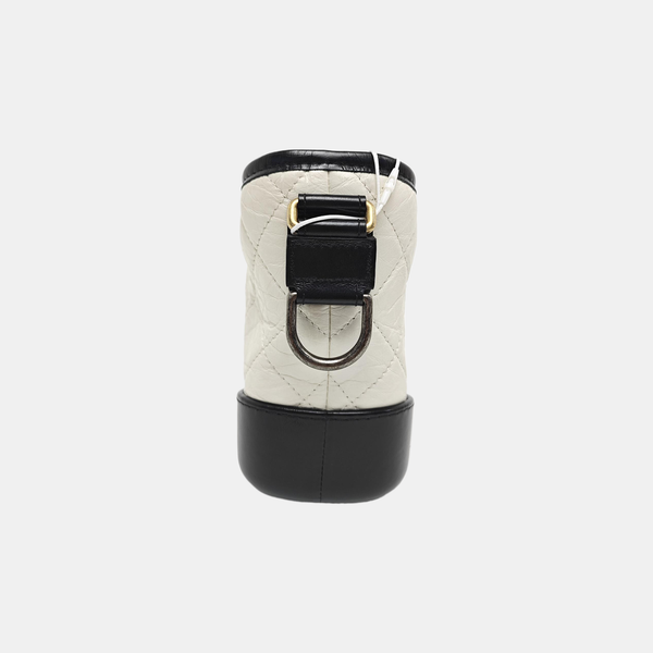 GABRIELLE Small Quilted Calfskin White