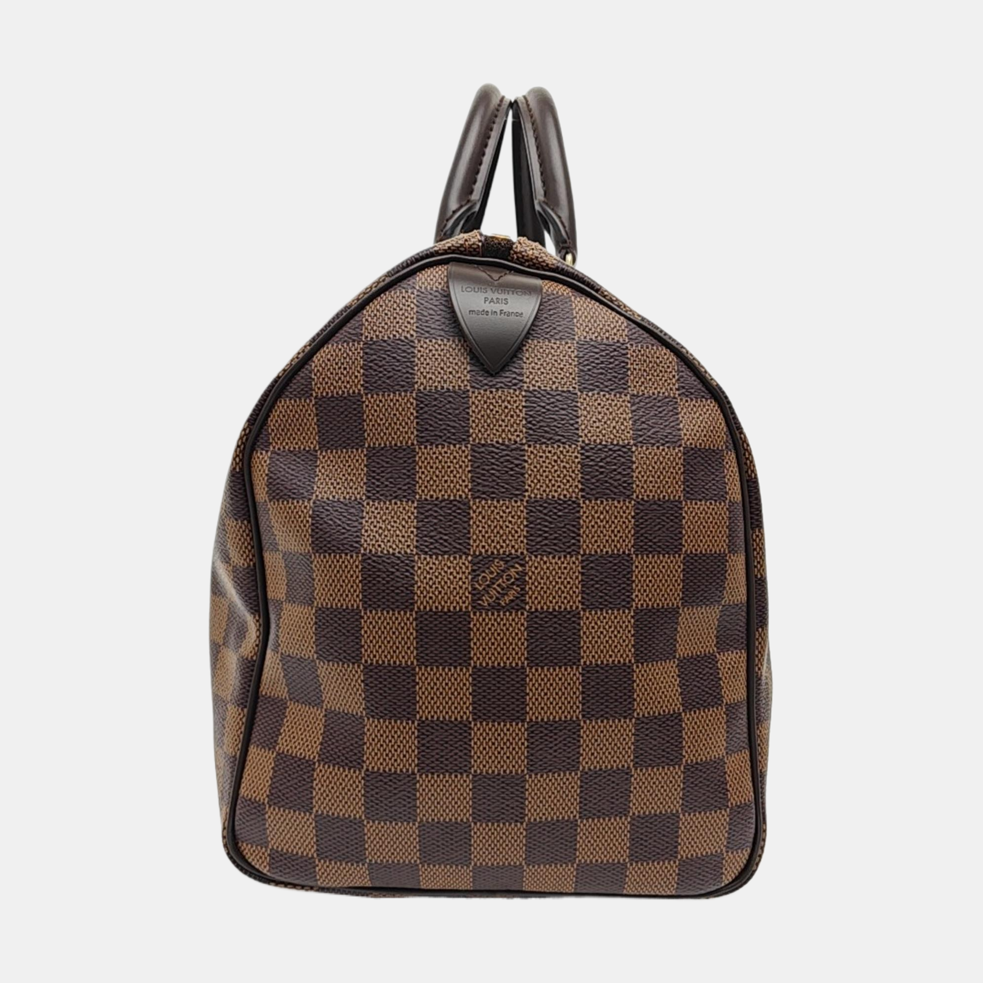 SPEEDY 30 Damier Ebene Coated Canvas Brown