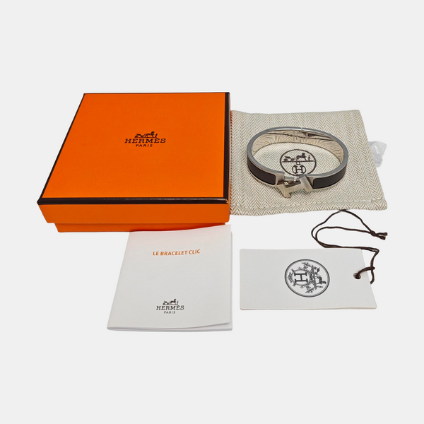 Clic Hh Metal Silver Bangle