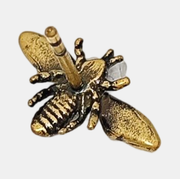 Dior Tribales Metal Gold Stud Earrings