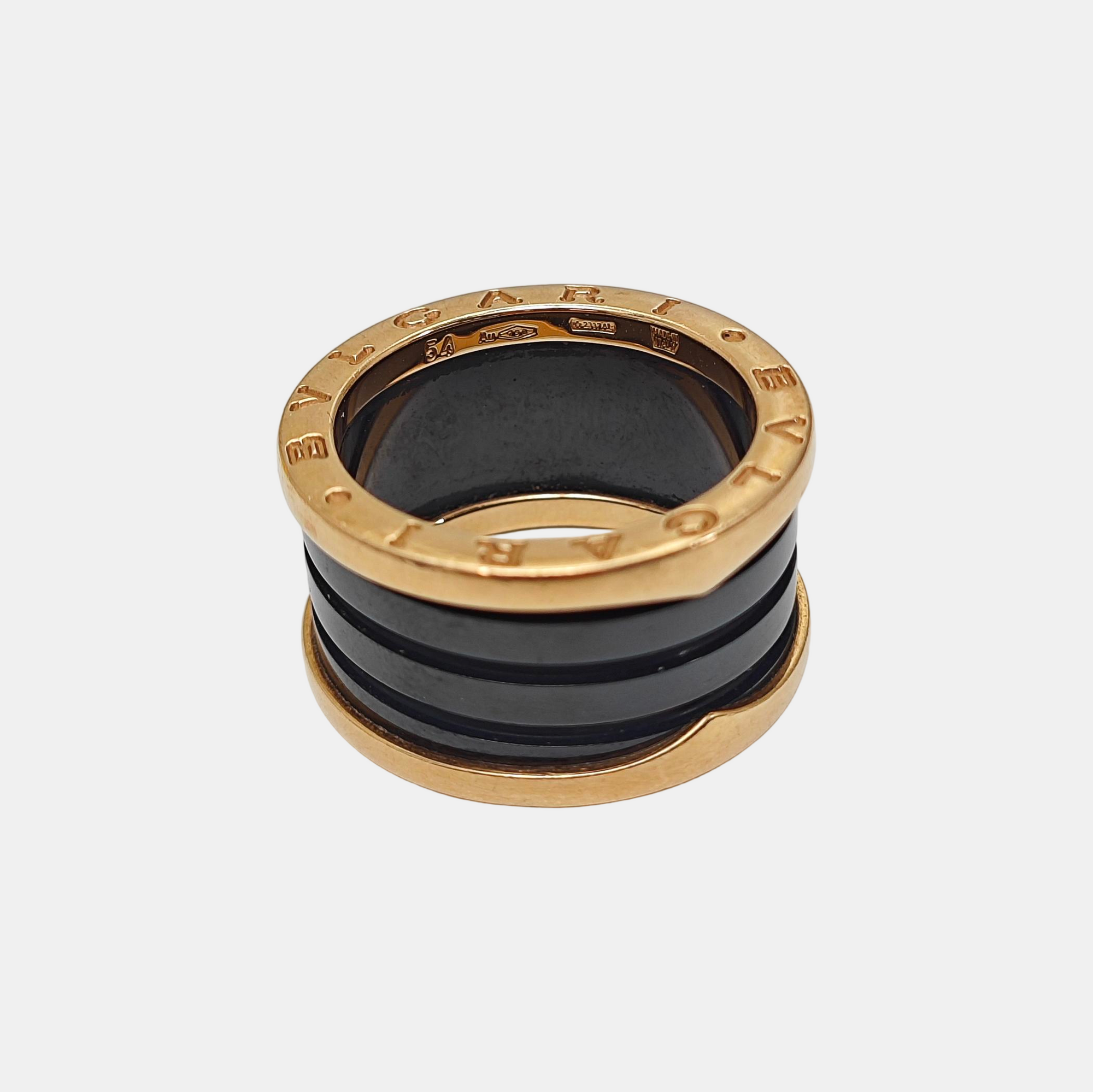 B.ZERO1 18k Rose Gold Ring EU 54