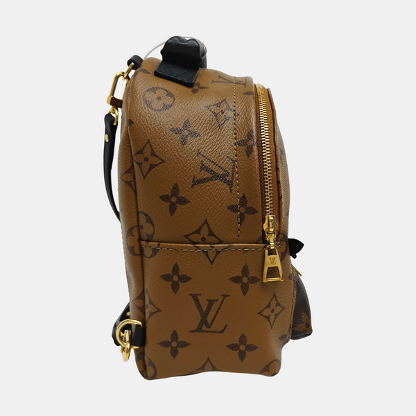 PALM SPRINGS Mini Monogram Coated Canvas Brown