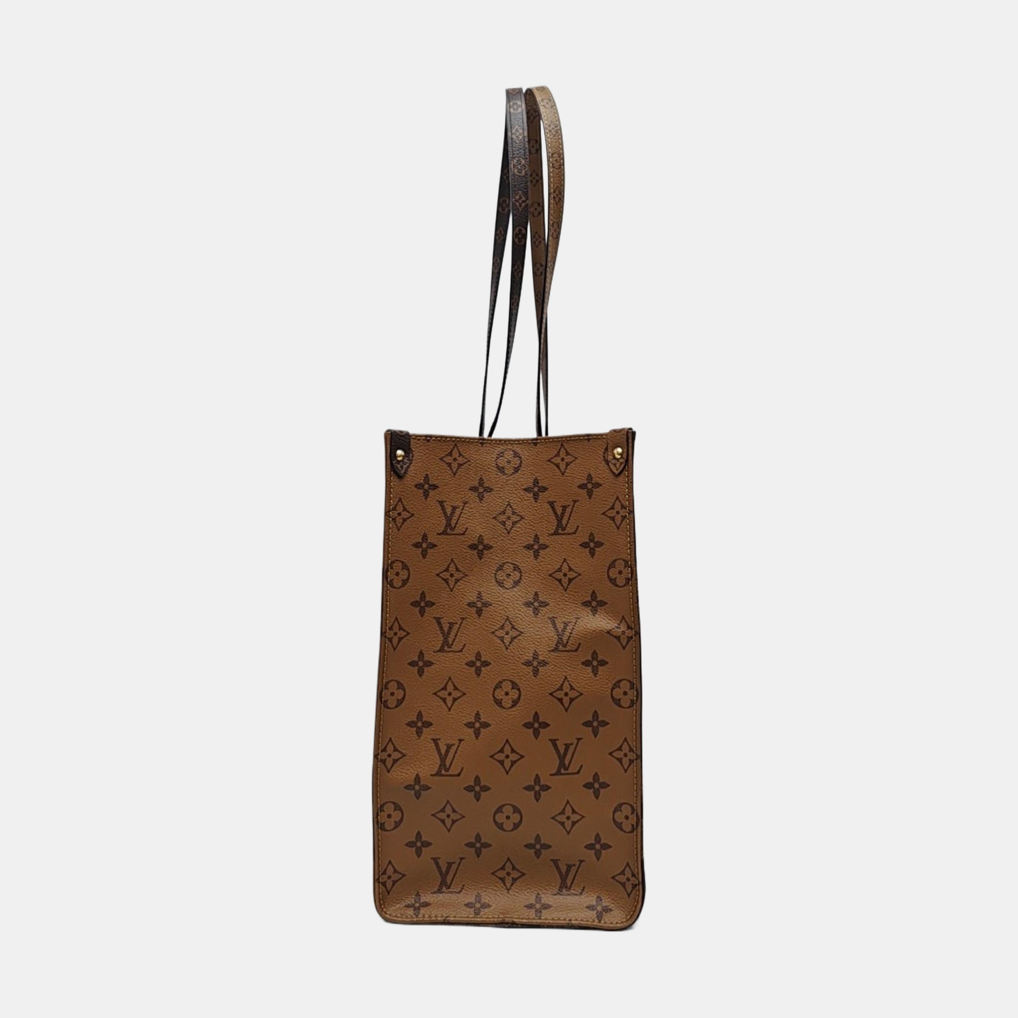 ONTHEGO GM Monogram Coated Canvas Brown