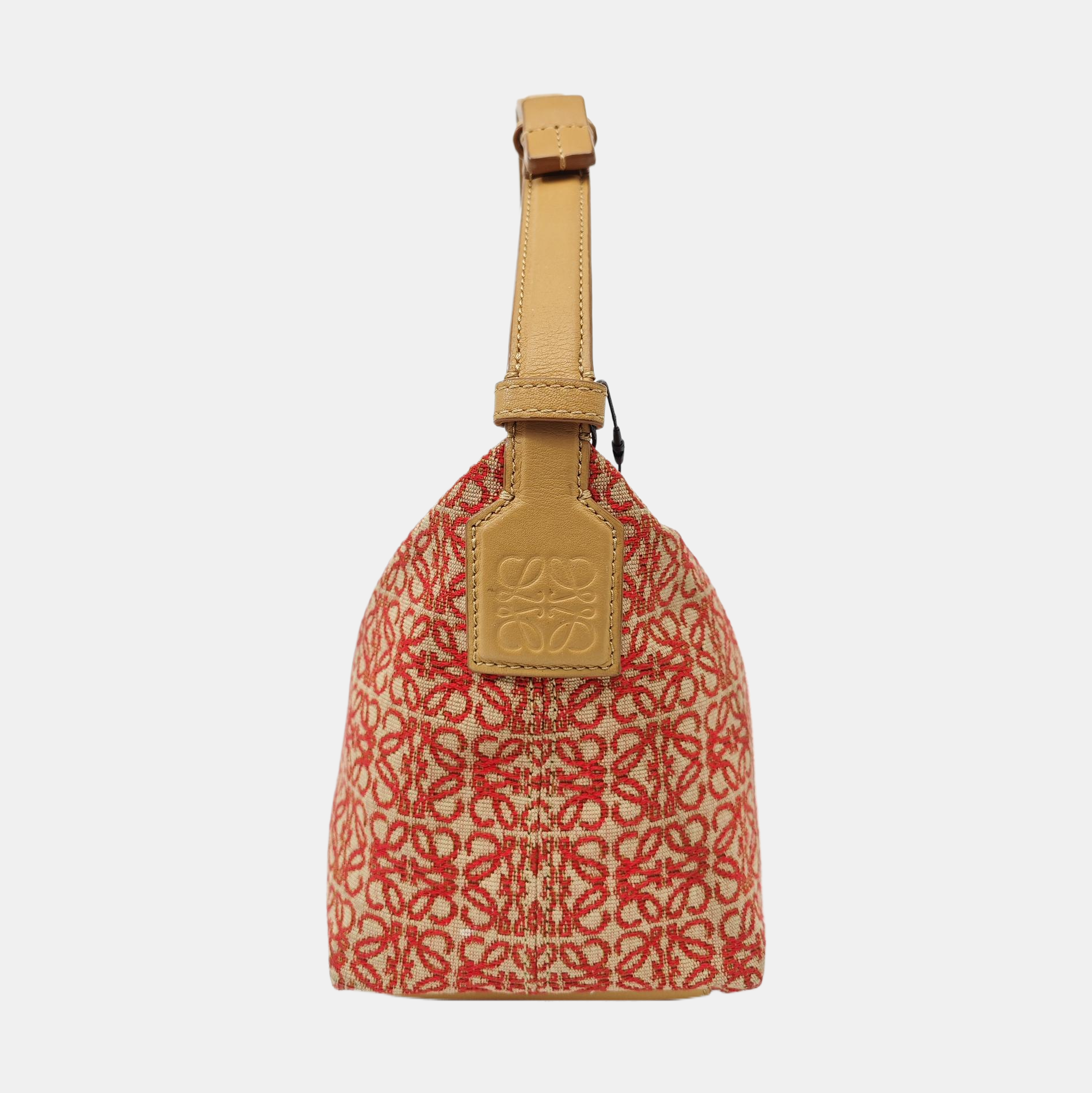 Monogram Canvas Shoulder Bag Red