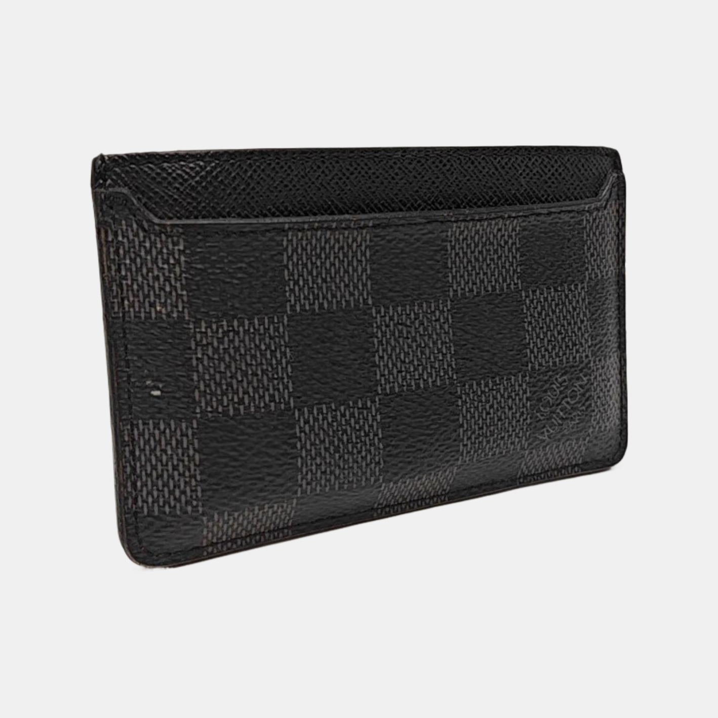 Néo Damier Graphite Coated Canvas Black Card Holder