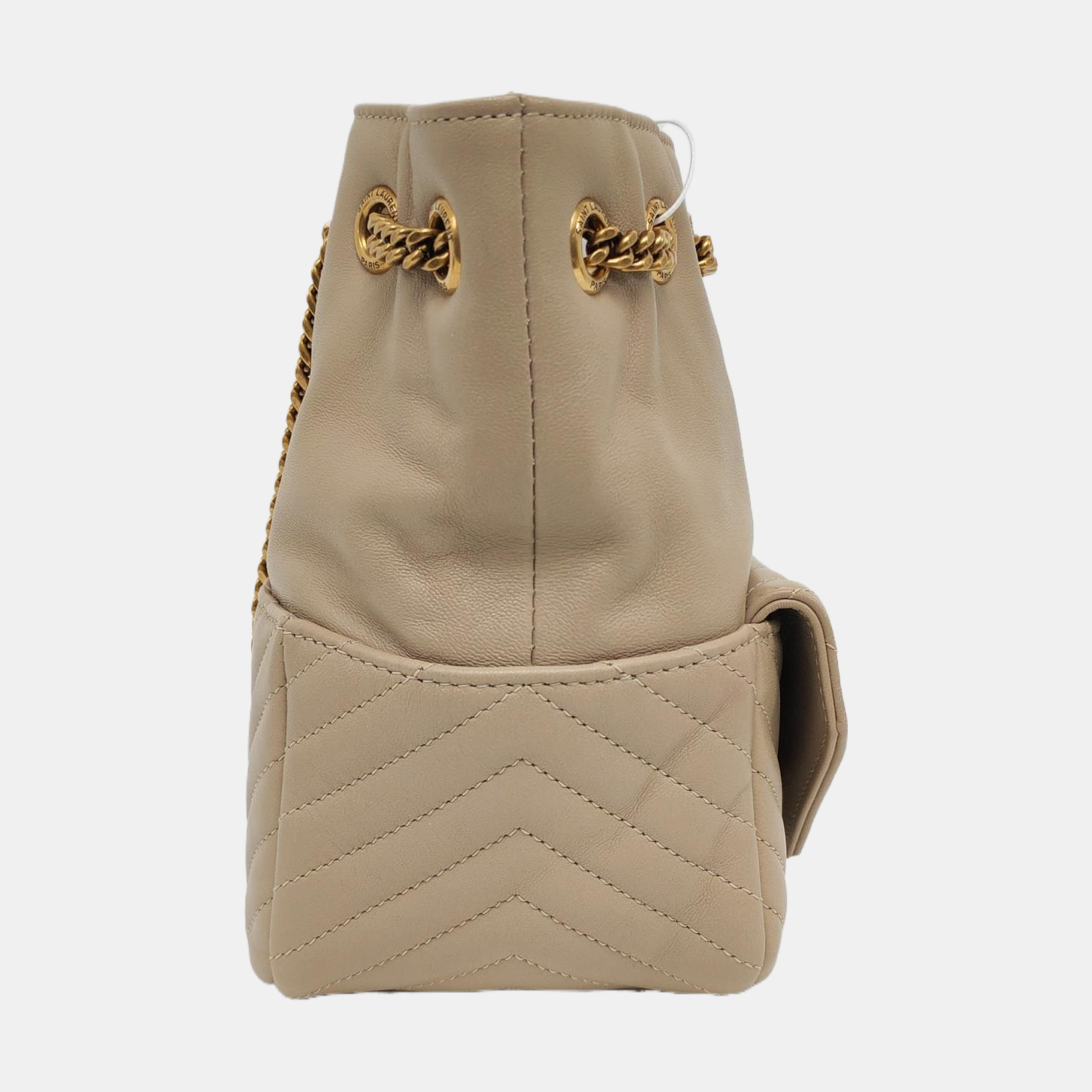 JOE Mini Chevron Lambskin Beige