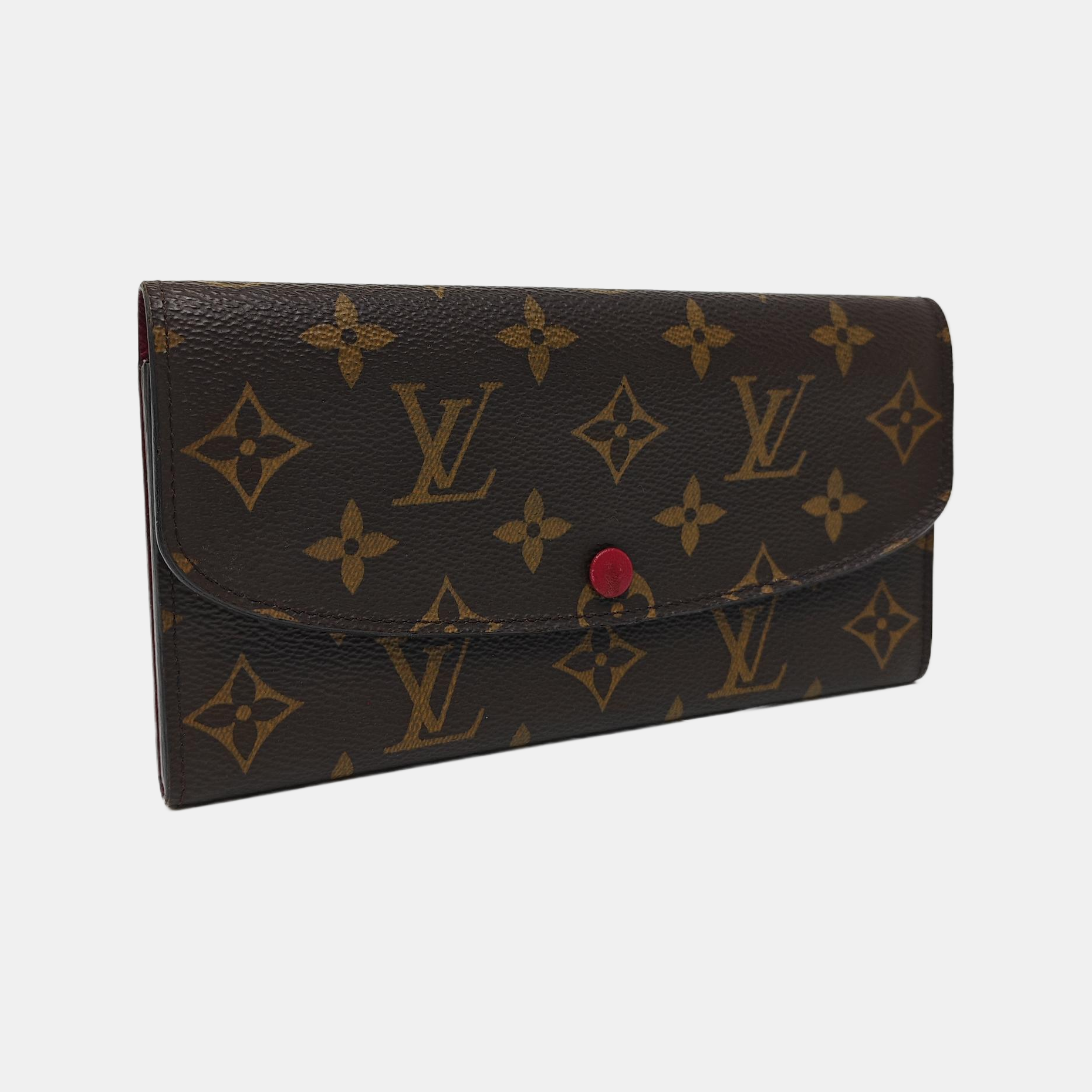 EMILIE Monogram Coated Canvas Brown