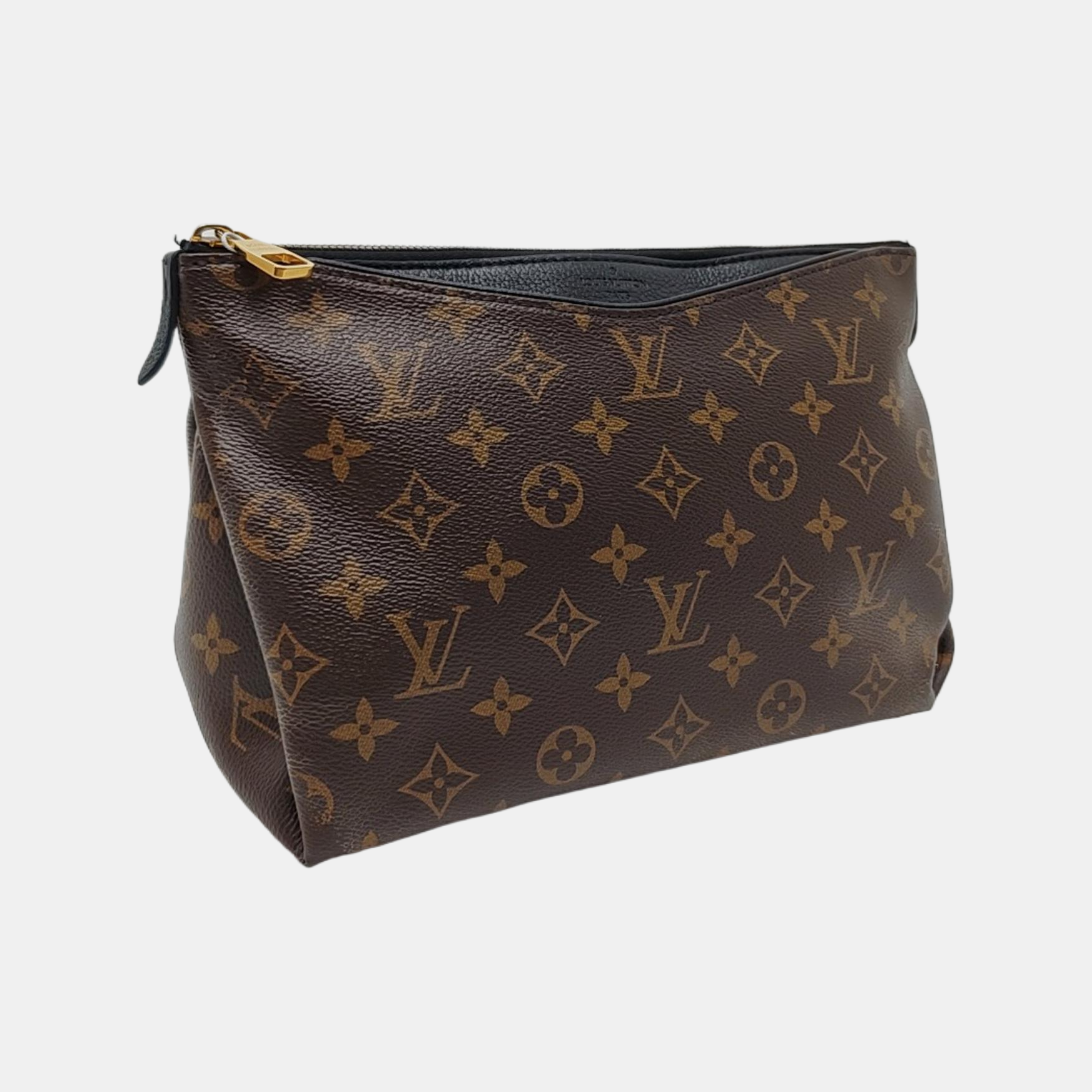 Authenticated pre-owned  PALLAS Monogram Coated Canvas Brown - Clutch at Looply