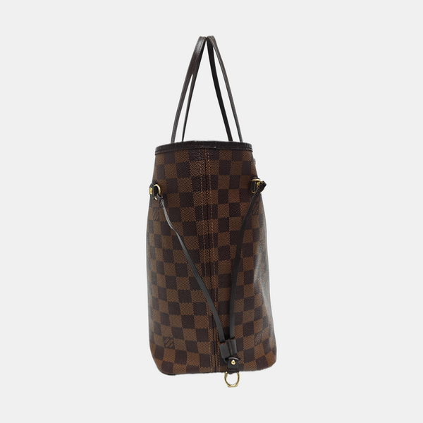 NEVERFULL MM Damier Ebene Coated Canvas Brown