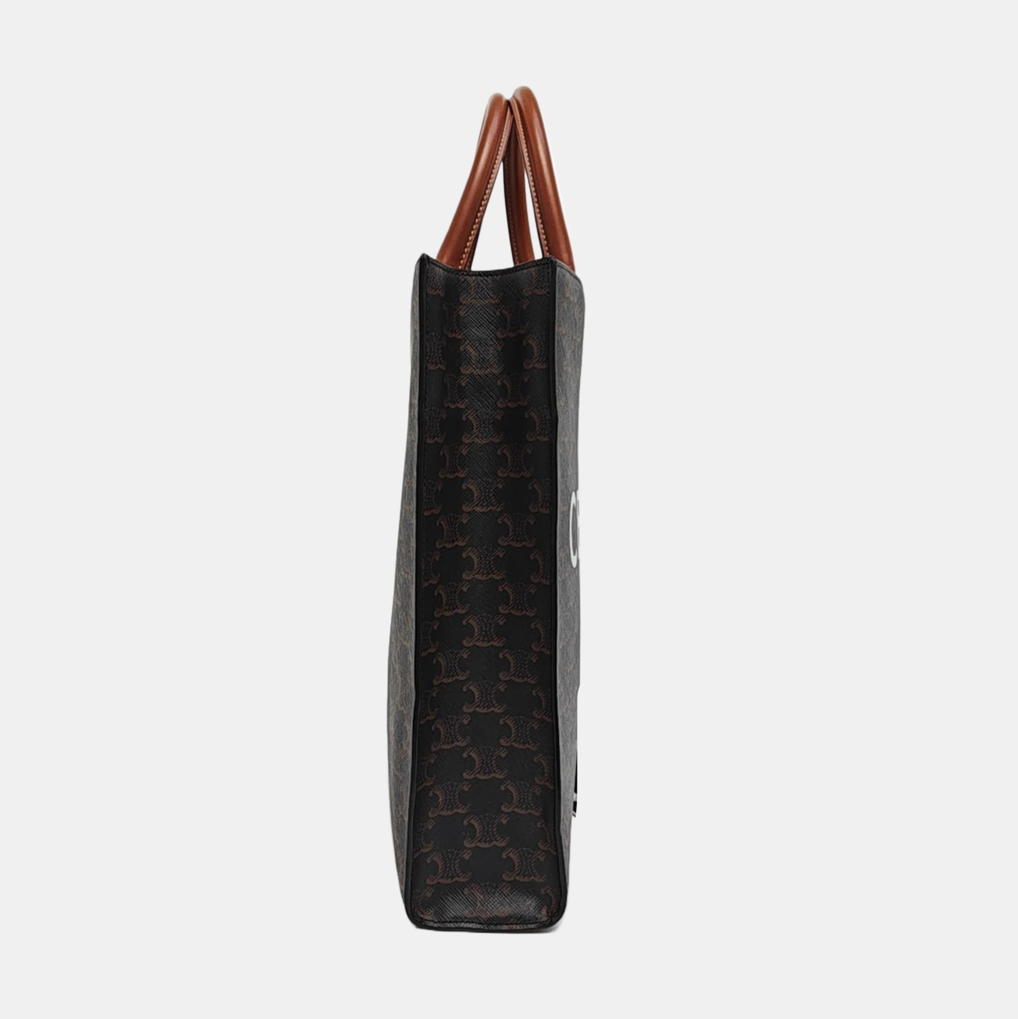 CABAS CELINE Small Coated Canvas Brown
