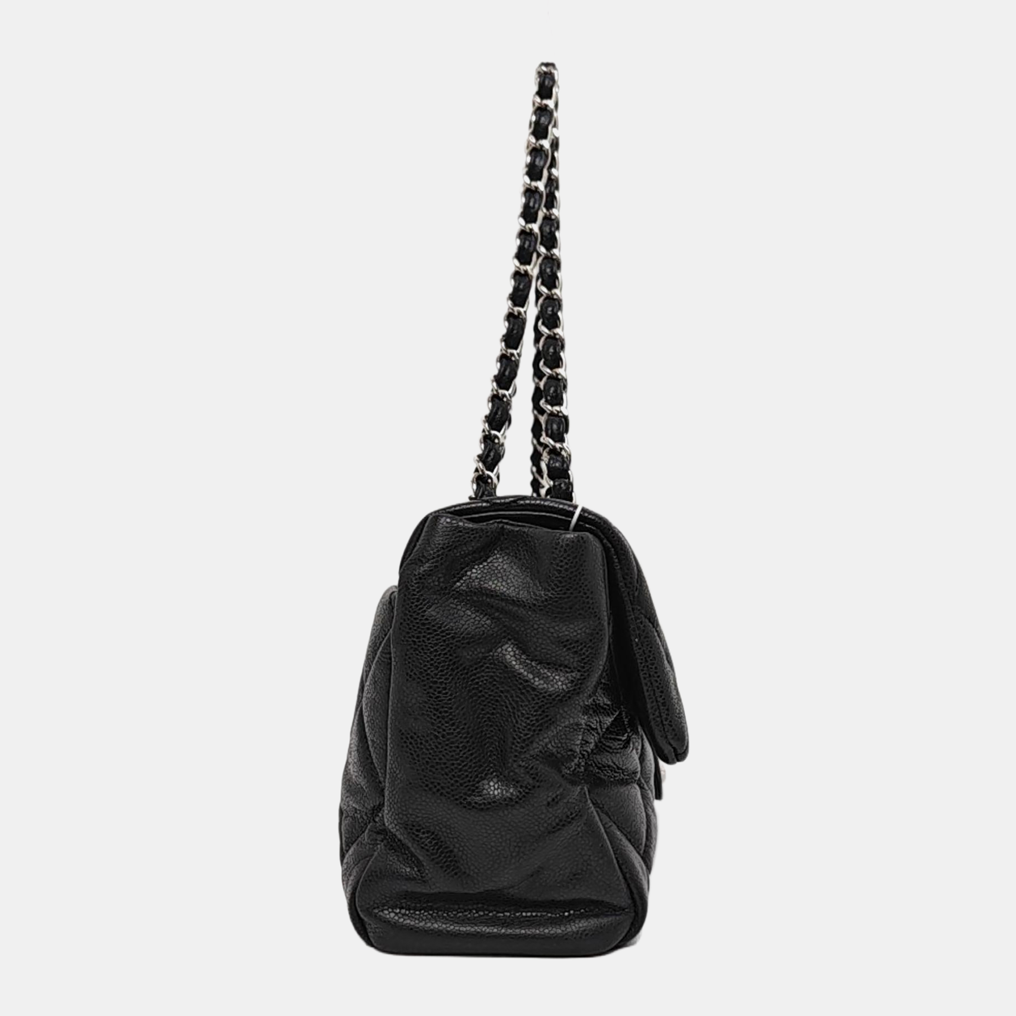 Quilted Grained Calfskin Black