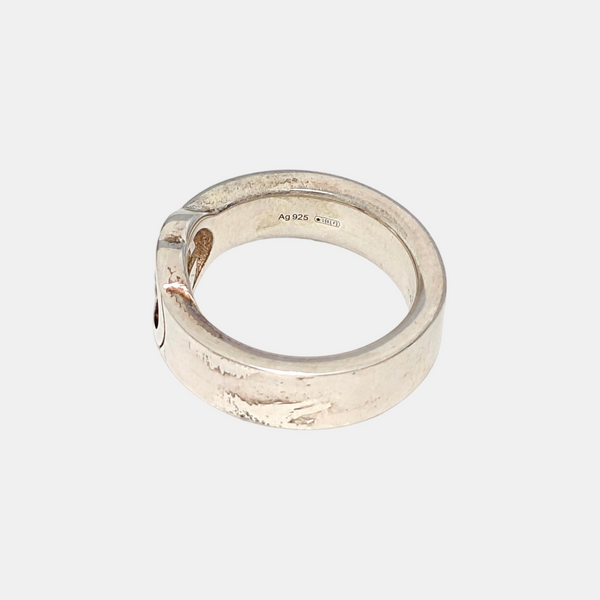 Interlocking G 925 Sterling Silver Ring HK 13