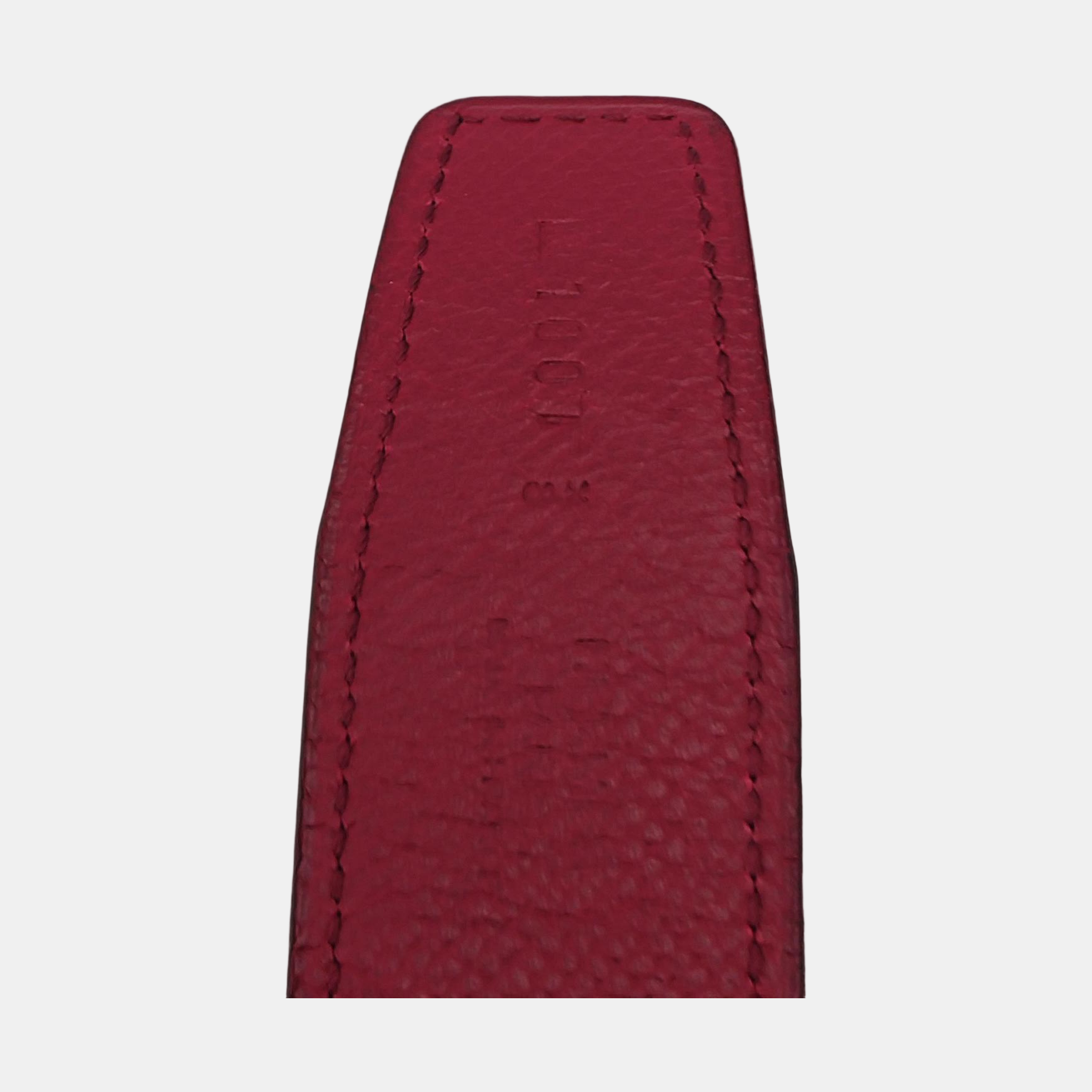 Leather Belt Red