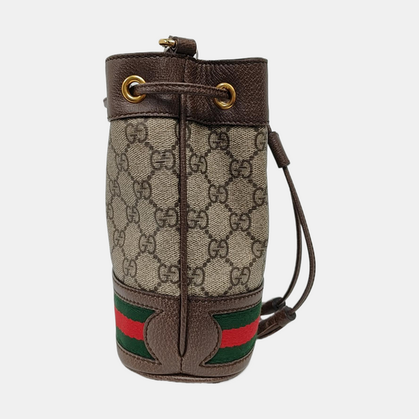 Ophidia Mini Monogram Coated Canvas Beige