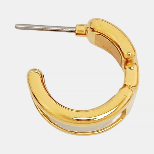 Metal Gold Stud Earrings