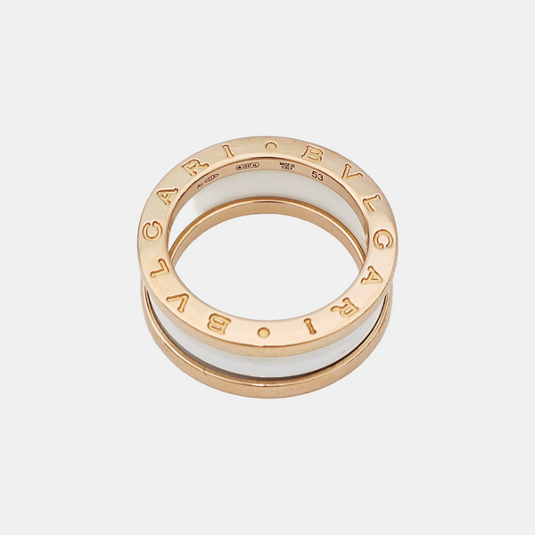 B.ZERO1 18k Rose Gold Ring EU 53