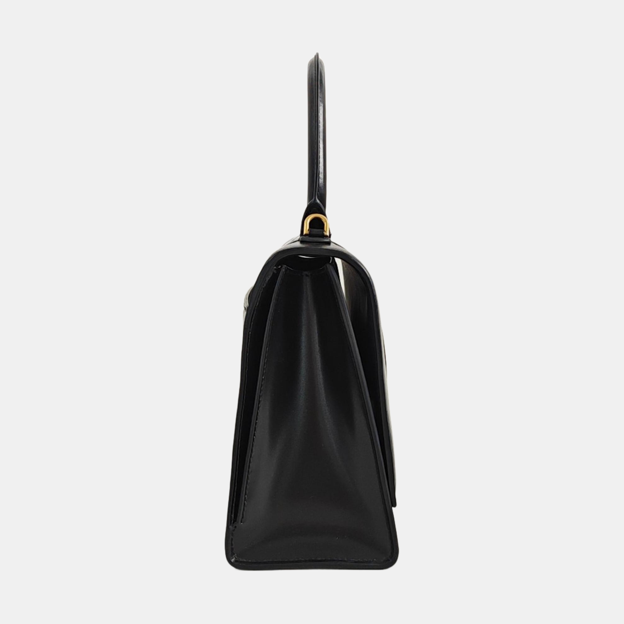 Hourglass Small Calfskin Black
