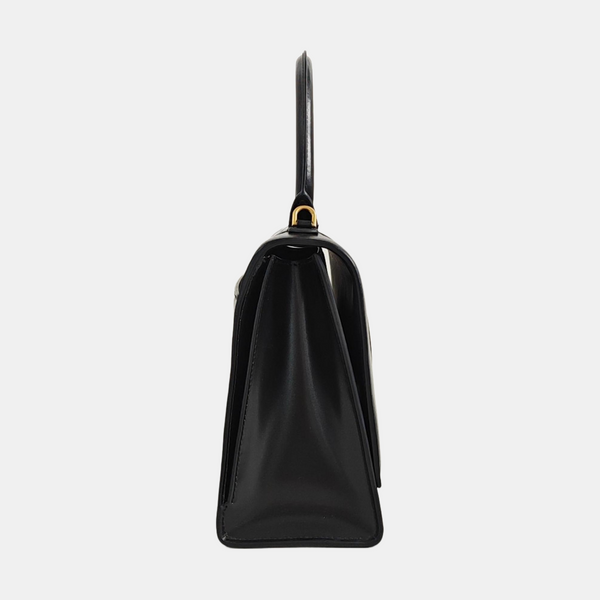 Hourglass Small Calfskin Black