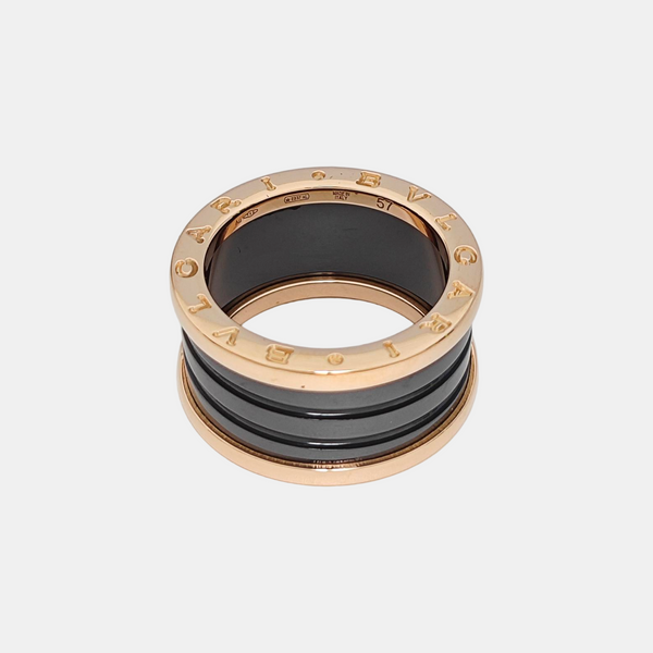 B.ZERO1 18k Rose Gold Ring EU 57