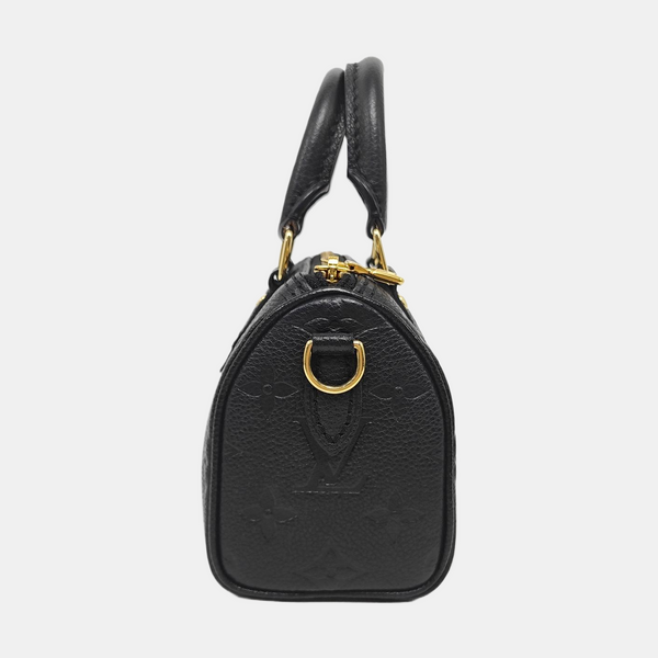 SPEEDY Nano Monogram Calfskin Black