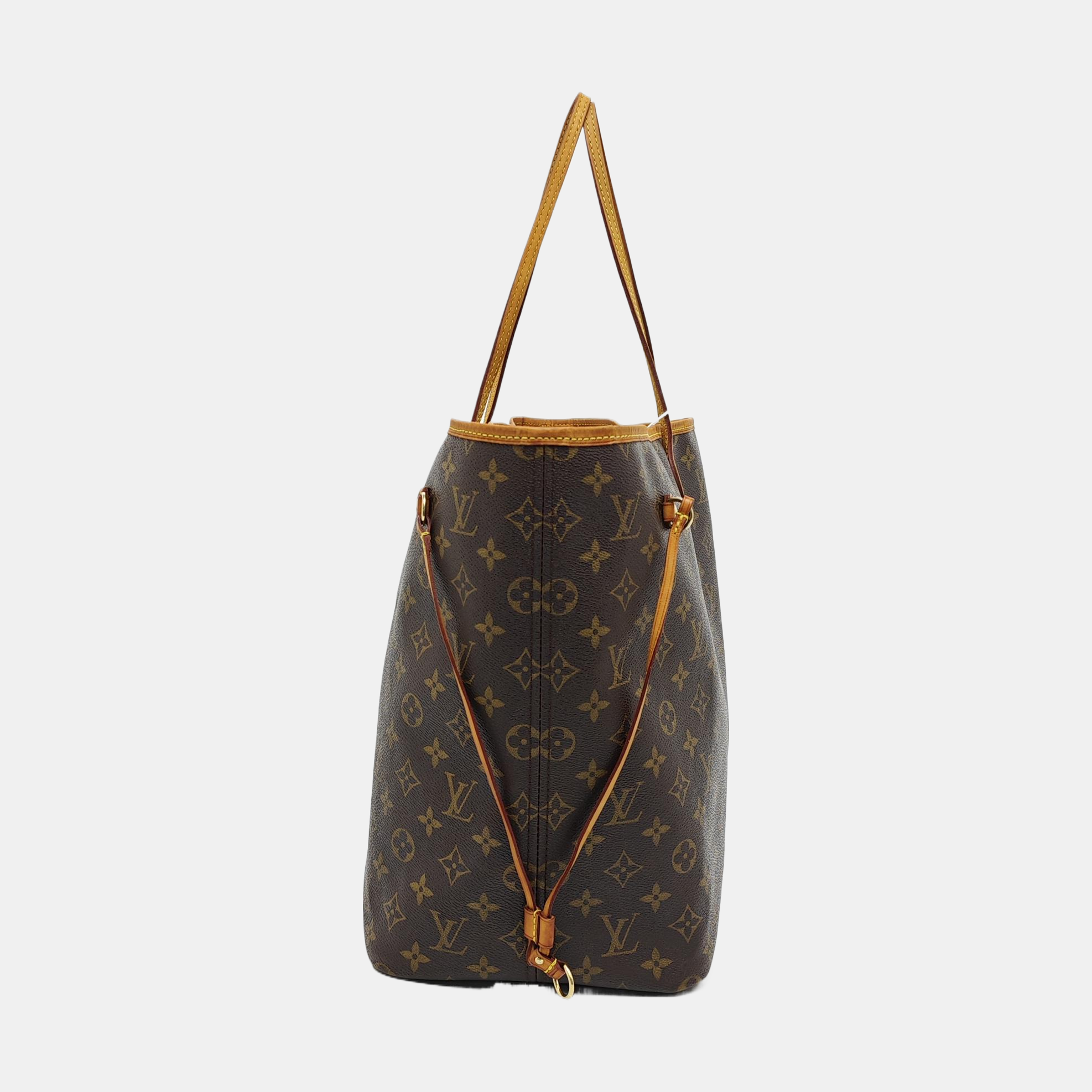 NEVERFULL GM Monogram Coated Canvas Brown