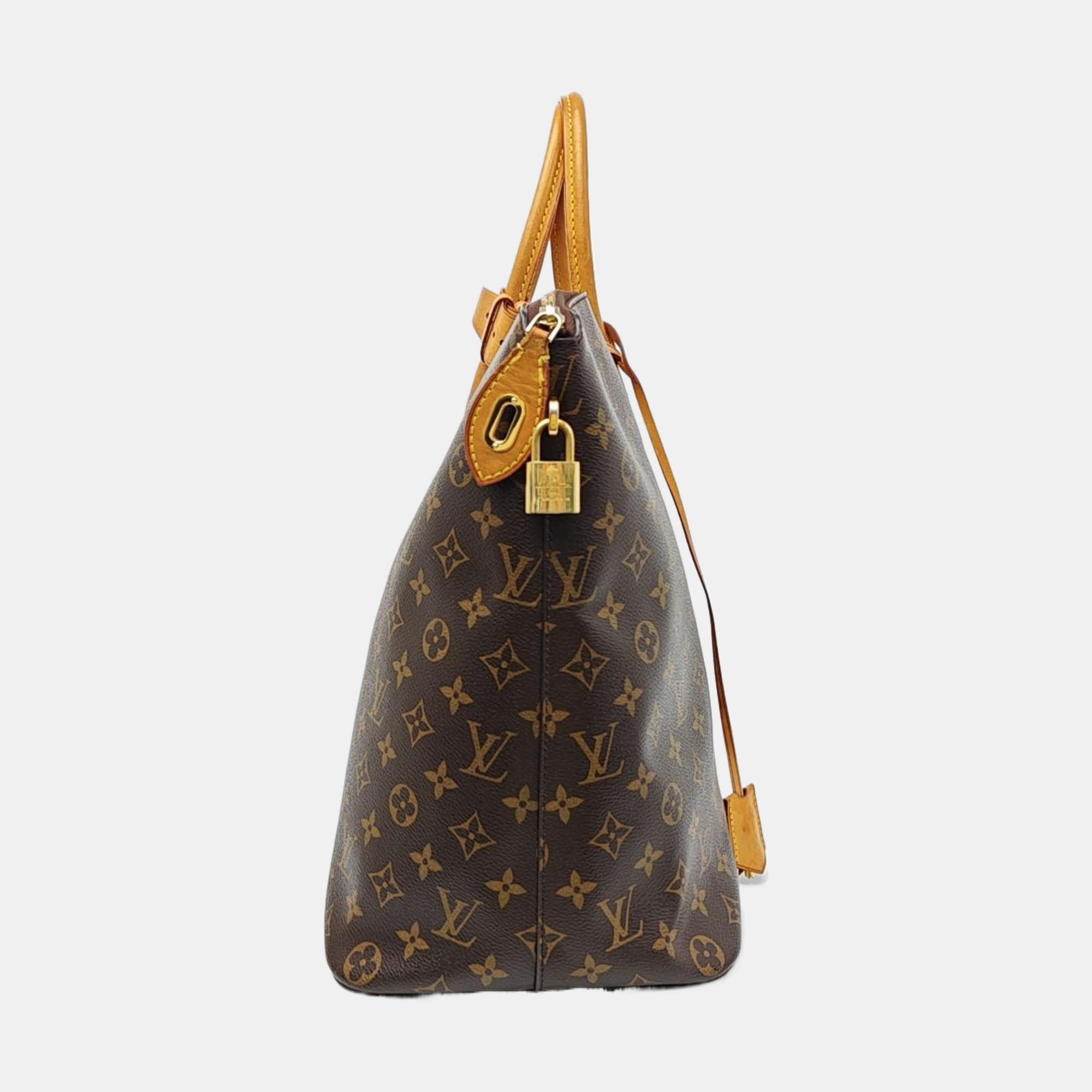 LOCKIT Monogram Coated Canvas Brown