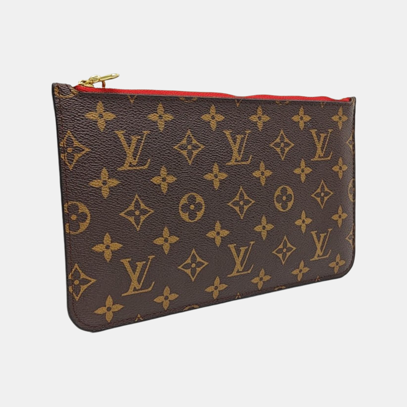 NEVERFULL PM Monogram Coated Canvas Brown