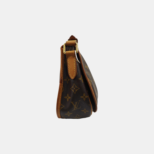 MENILMONTANT PM Monogram Coated Canvas Brown