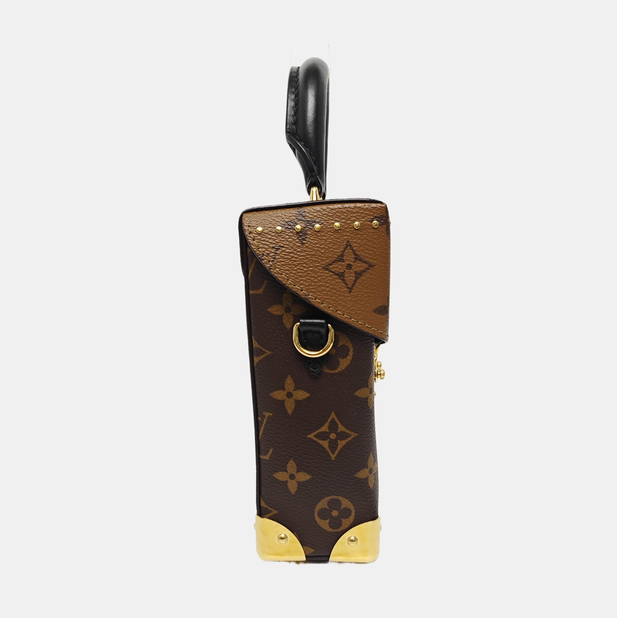 CAMERA BOX Monogram Coated Canvas Brown