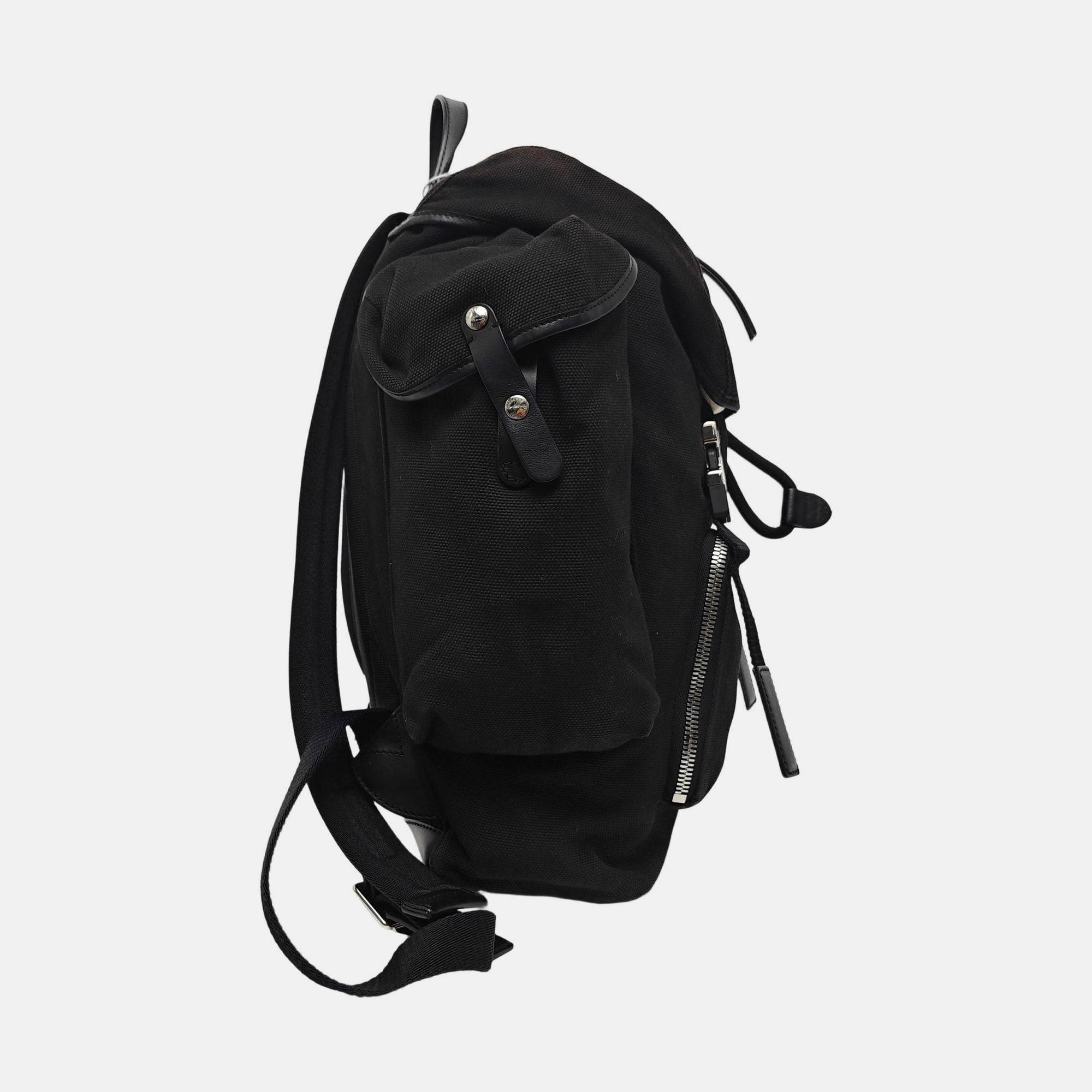 The Rucksack Canvas Black