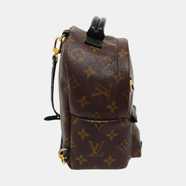 PALM SPRINGS Mini Monogram Coated Canvas Brown