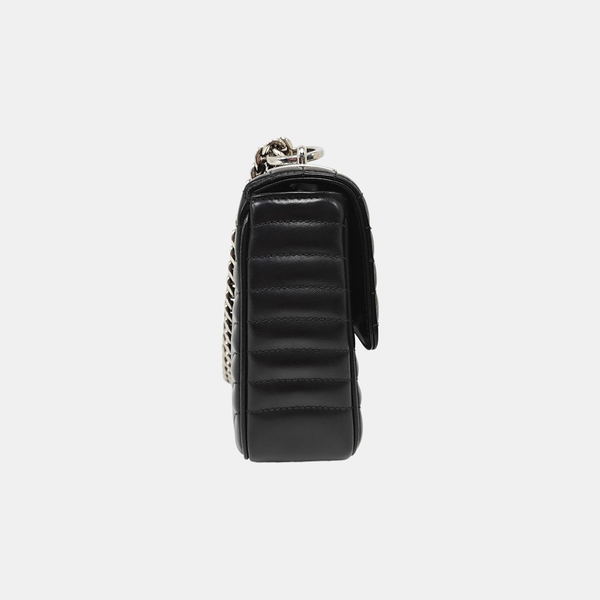 Diagramme Medium Quilted Calfskin Black