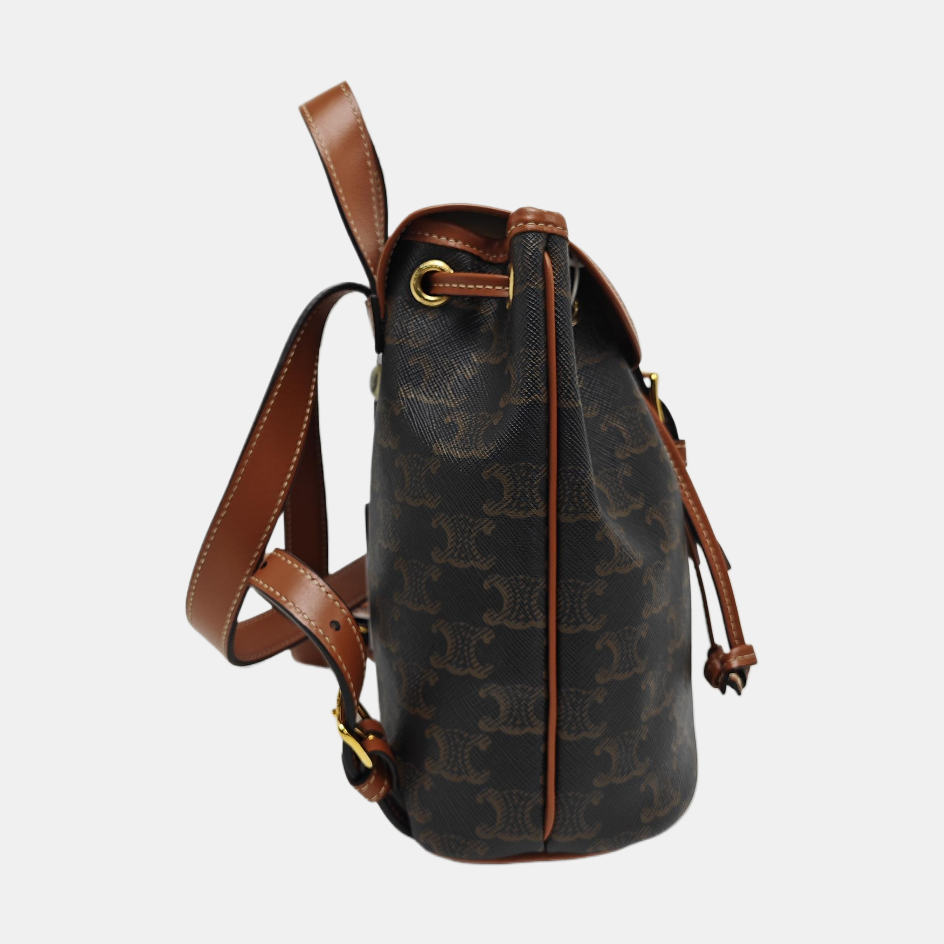 TRIOMPHE Mini Coated Canvas Brown