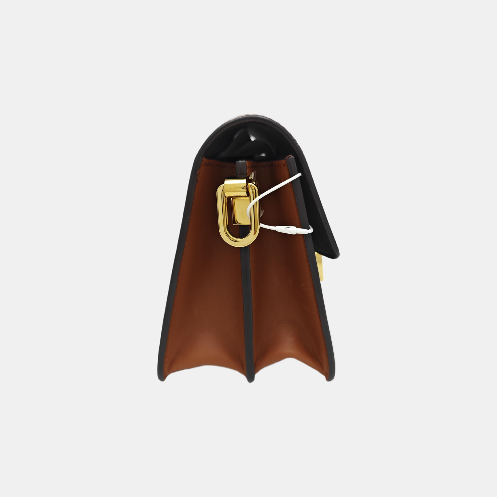 DAUPHINE Mini Monogram Coated Canvas Brown