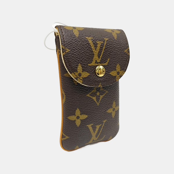Monogram Coated Canvas Key Pouch MM Brown