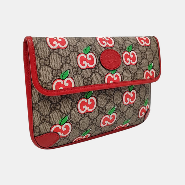 Neo Vintage Monogram Coated Canvas Red