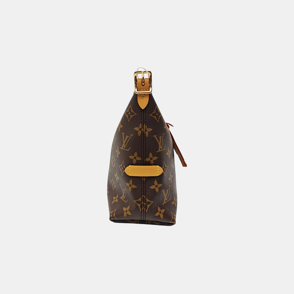 CARRYALL Small Monogram Coated Canvas Brown