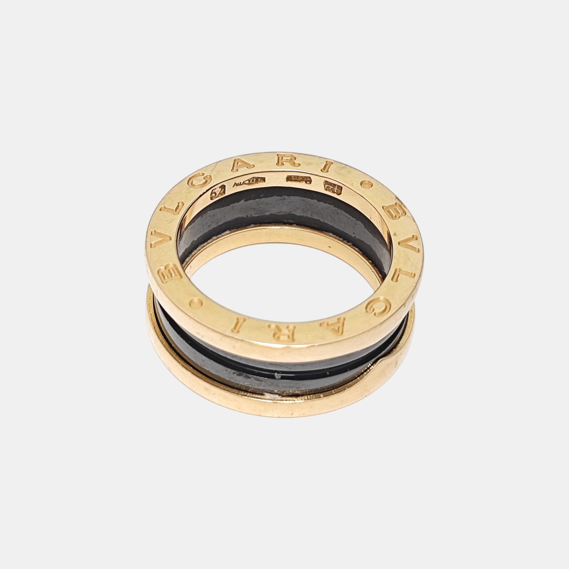 B.ZERO1 18k Rose Gold Ring EU 52