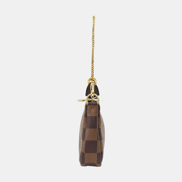 ACCESSOIRES Mini Damier Ebene Coated Canvas Brown