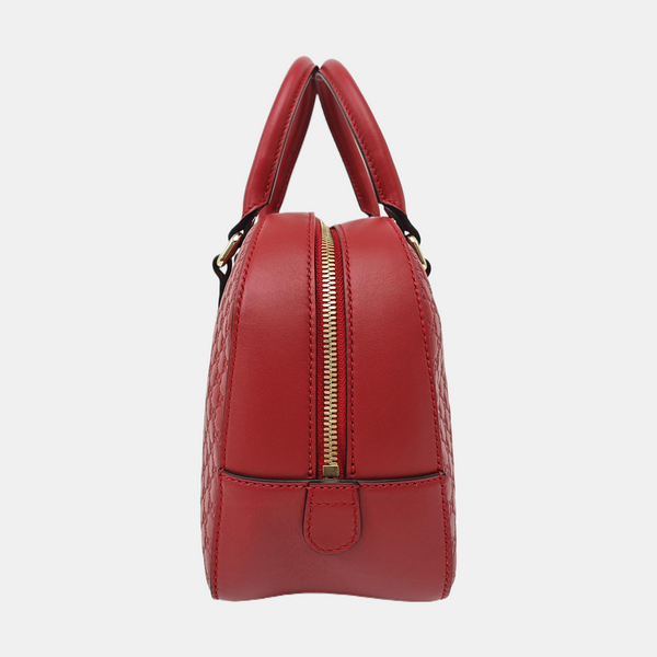 Microguccissima Monogram Calfskin Red