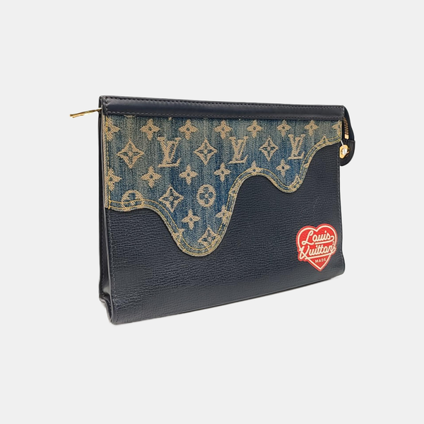 Pochette Voyag MM Monogram Calfskin Blue