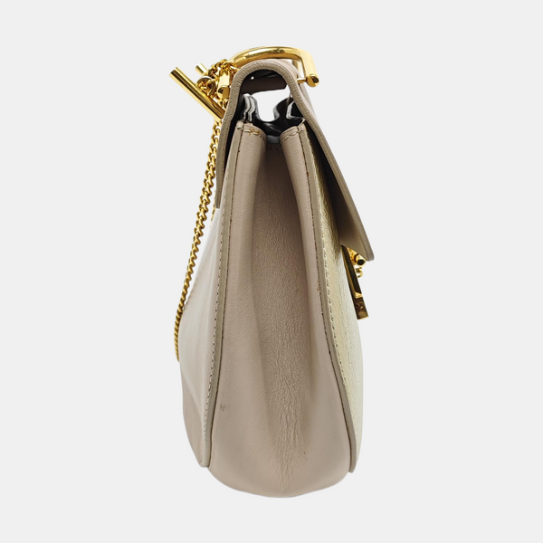 Drew Medium Calfskin Gold