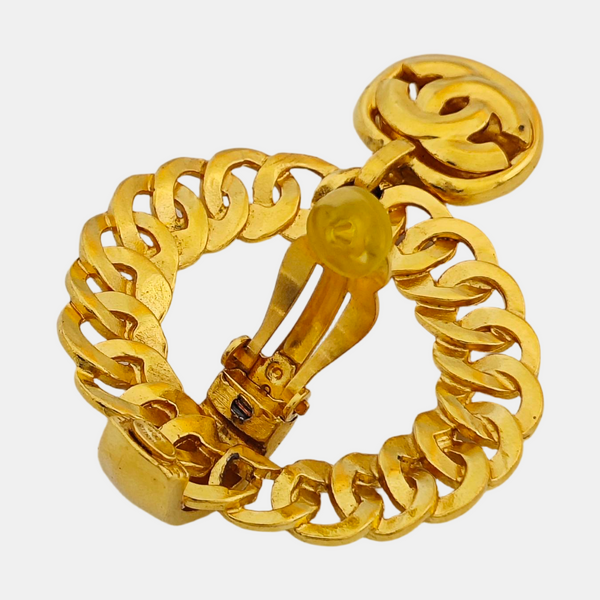 Metal Gold Clip On Earrings